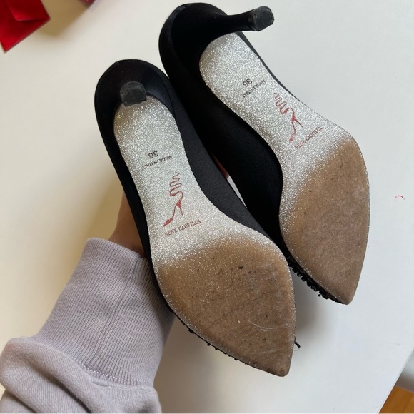 Rene Caovilla Black & tan heels - Picture 9 of 14